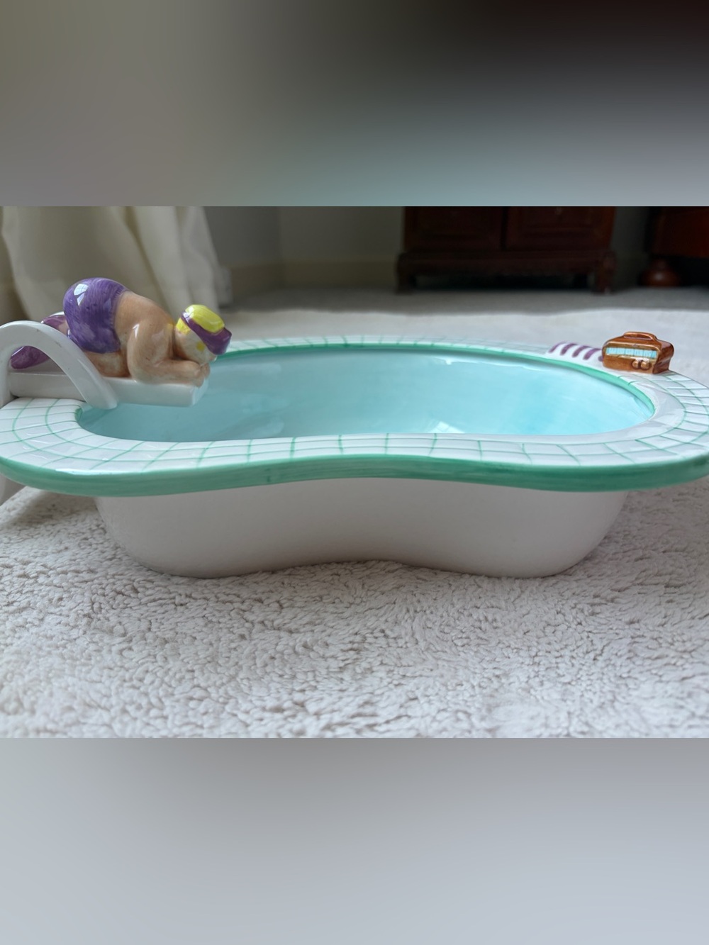 Vintage 1995 Lotus Pool Chip and Dip Bowl Set - Picture 9 of 16